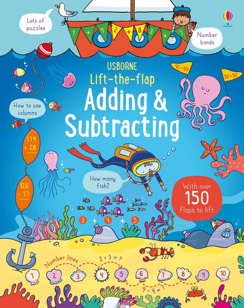Usborne Lift-the-flap Adding & Subtracting Board Book