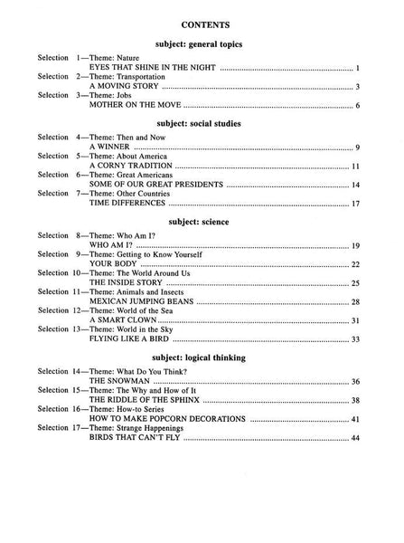 Early Reading Comprehension in Varied Subject Matter Book C