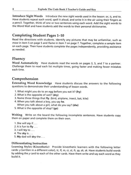 Explode the Code 3, 4 and Teacher's Guide bundle (2nd Edition)