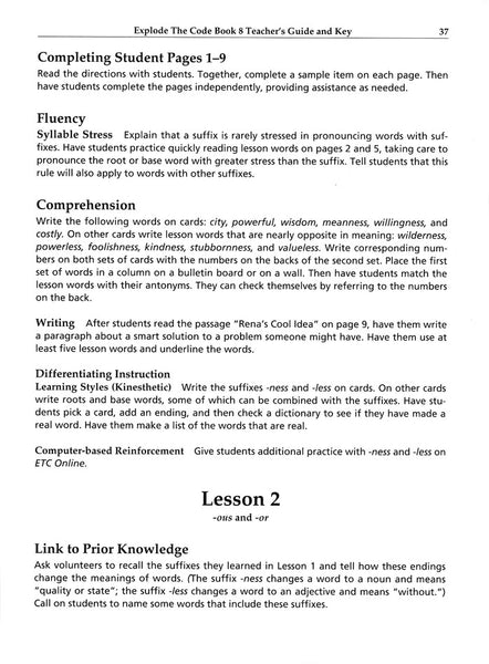 Explode the Code 7, 8 and Teacher's Guide bundle (2nd Edition)
