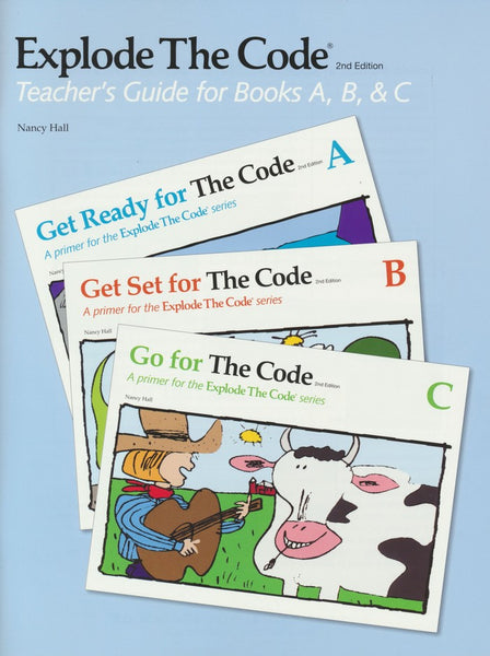 Explode the Code Student Book A, B, C + Teacher's Guide bundle (2nd Edition)