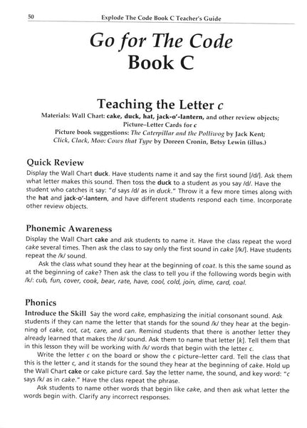 Explode the Code Student Book A, B, C + Teacher's Guide bundle (2nd Edition)