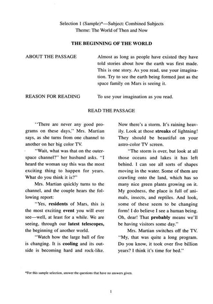 Reading Comprehension in Varied Subject Matter Book 1