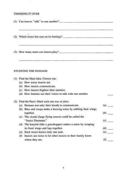 Reading Comprehension in Varied Subject Matter Book 1