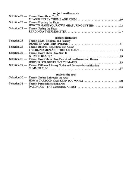 Reading Comprehension in Varied Subject Matter Book 2