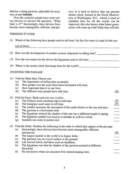 Reading Comprehension in Varied Subject Matter Book 3