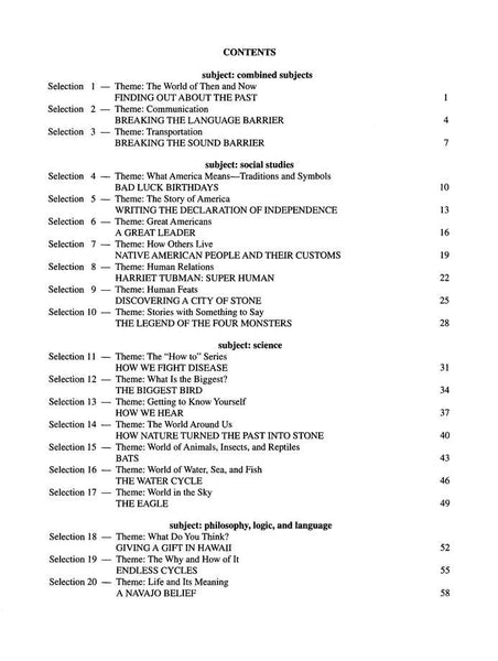 Reading Comprehension in Varied Subject Matter Book 4