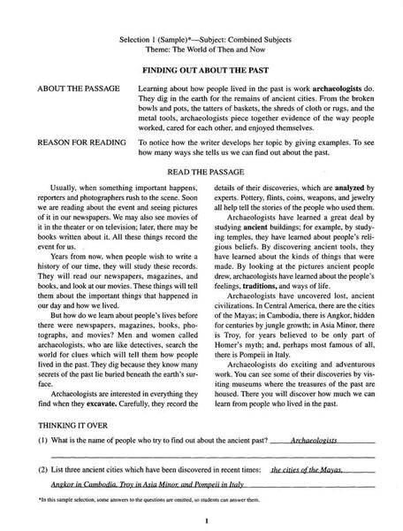 Reading Comprehension in Varied Subject Matter Book 4