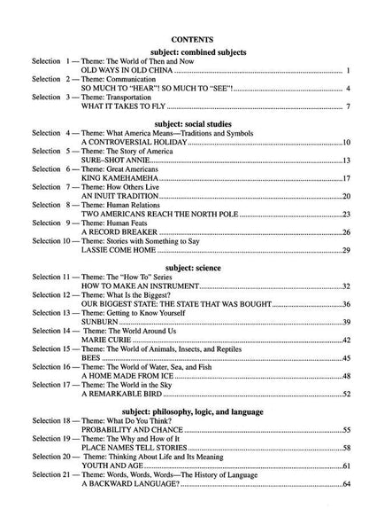 Reading Comprehension in Varied Subject Matter Book 5