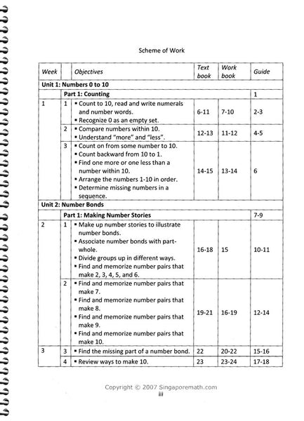 Singapore Math Primary Math Home Instructor's Guide 1A US Edition