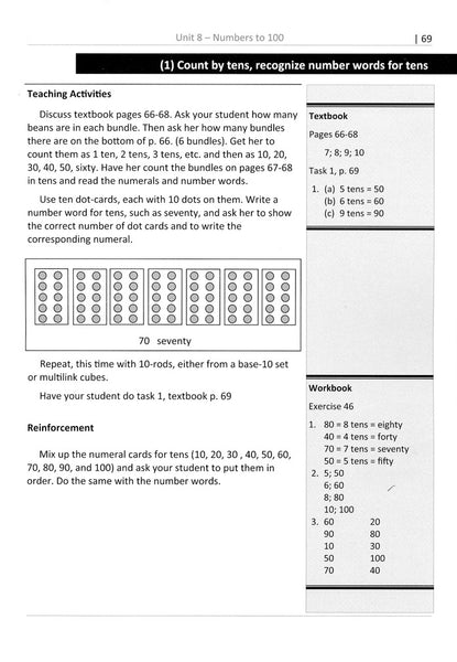 Singapore Math Primary Math Home Instructor's Guide 1B US Edition