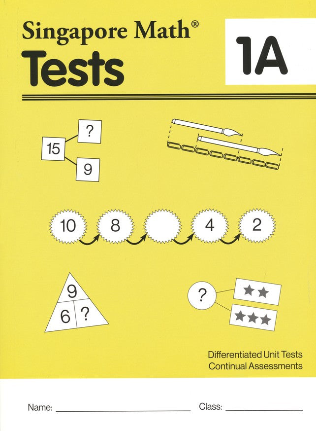 Singapore Math Tests 1A (Common Core Edition)