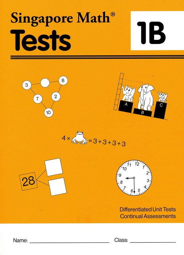 Singapore Math Tests 1B (Common Core Edition)
