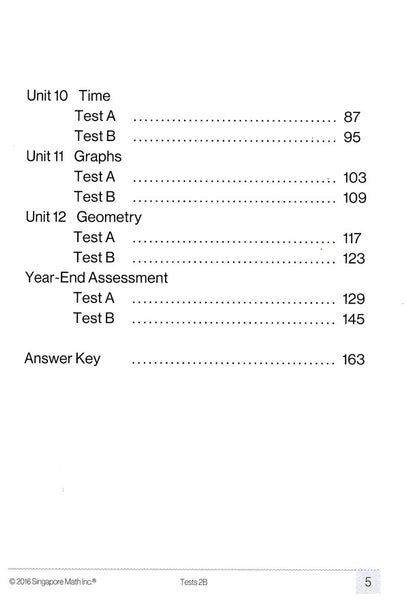 Singapore Math Tests 2B (Common Core Edition)