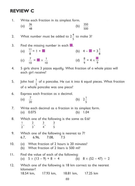 Singapore Math: Primary Math Textbook 6A US Edition