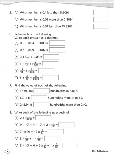 Singapore Math: Primary Math Workbook 5B Common Core Edition