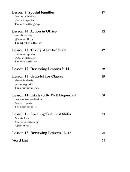 Vocabulary from Classical Roots Student Book 4 and Answer Key Set