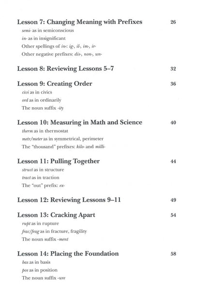 Vocabulary from Classical Roots Student Book 5 and Answer Key Set