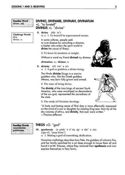 Vocabulary from Classical Roots Student Book D (Grade 10) and Answer Key Set