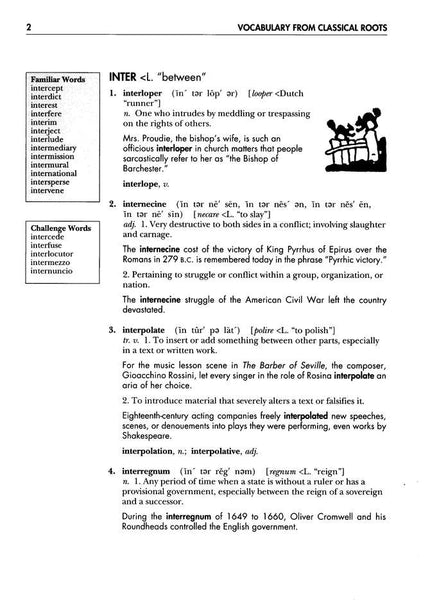 Vocabulary from Classical Roots Student Book E (Grade 11) and Answer Key Set
