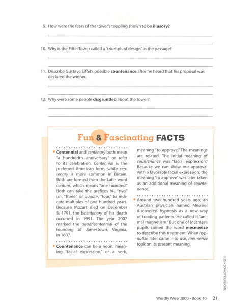 Wordly Wise 3000 Book 10 Student Edition (4th Edition)