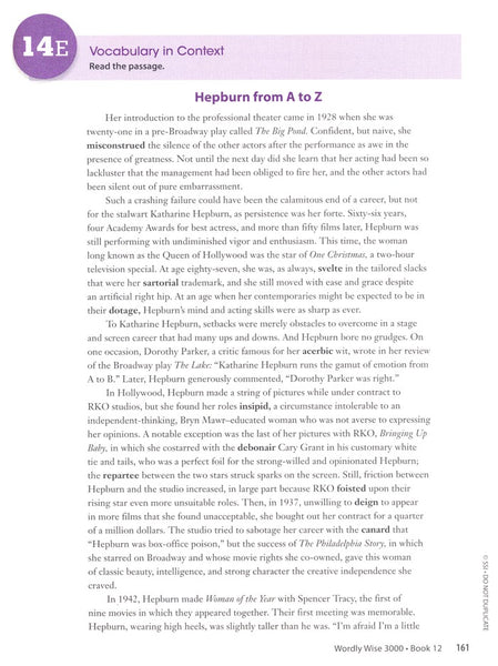 Wordly Wise 3000 Book 12 Student Edition (4th Edition)