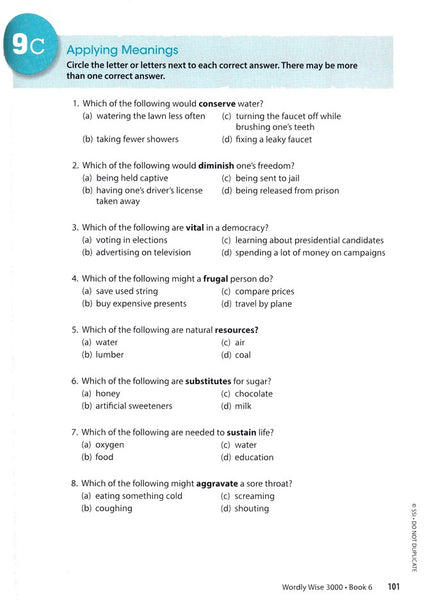 Wordly Wise 3000 Book 6 Student Edition (4th Edition)