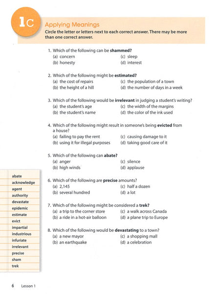 Wordly Wise 3000 Book 7 Student Book and Answer Key Set (4th Edition)