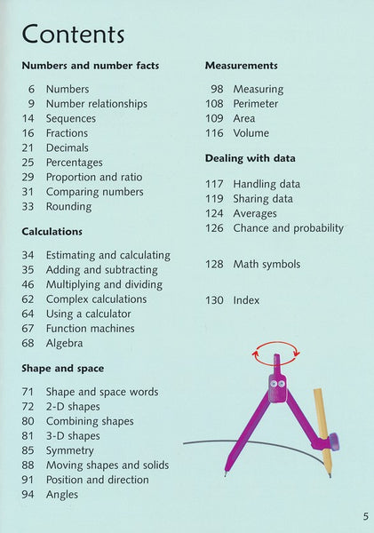 Usborne Illustrated Elementary Math Dictionary IR