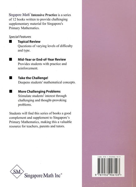 Singapore Math Primary Math Intensive Practice U.S. Ed 6A