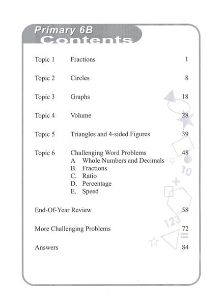 Singapore Math Primary Math Intensive Practice U.S. Ed 6B