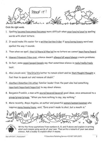 Sitton Spelling and Word Skills Practice Book 4 and Answer Key Set