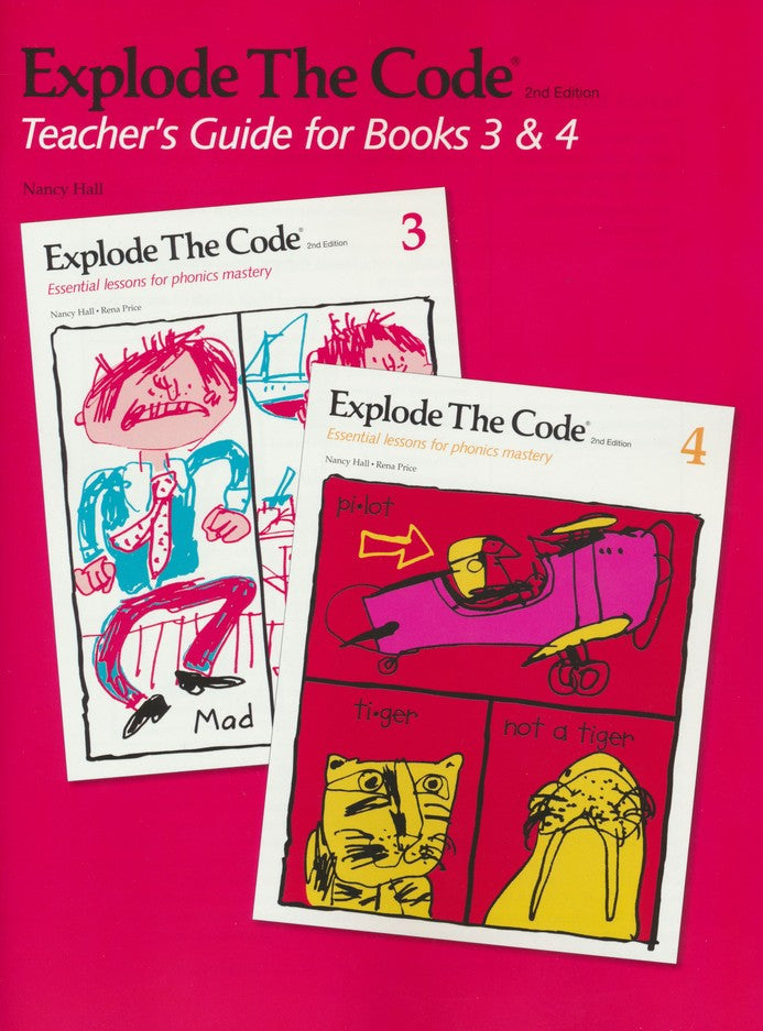 Explode the Code 3, 4 and Teacher's Guide bundle (2nd Edition)