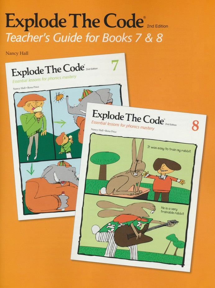 Explode the Code 7, 8 and Teacher's Guide bundle (2nd Edition)