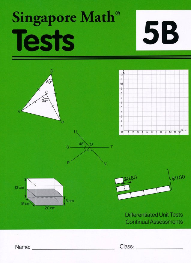 Singapore Math Tests 5B (Common Core Edition)