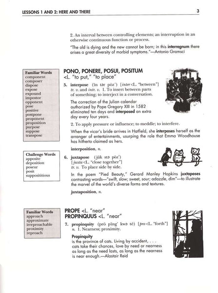 Vocabulary from Classical Roots Student Book E (Grade 11) and Answer Key Set