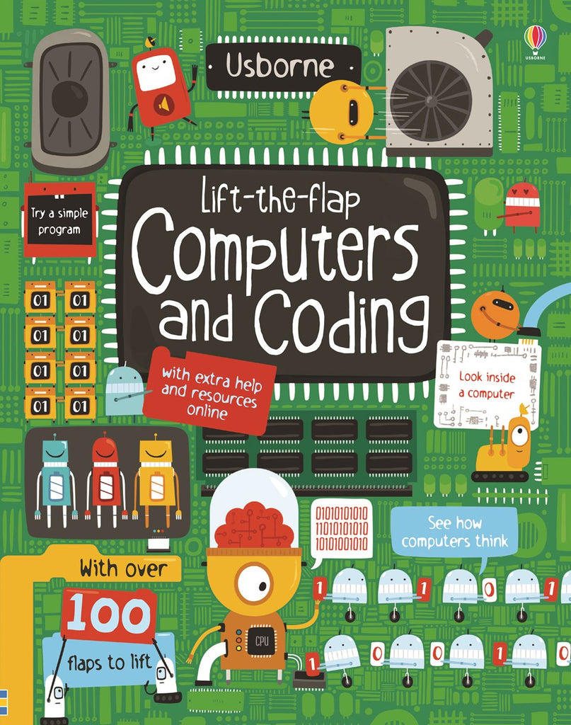 Usborne Lift-the-flap Computers and Coding Board Book IR